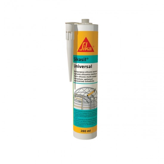 SIKA 107370 SIKASIL® UNIVERSAL, ΣΦΡΑΓΙΣΤΙΚΗ ΣΙΛΙΚΟΝΗ, 280 ML (ΛΕΥΚΟ) 