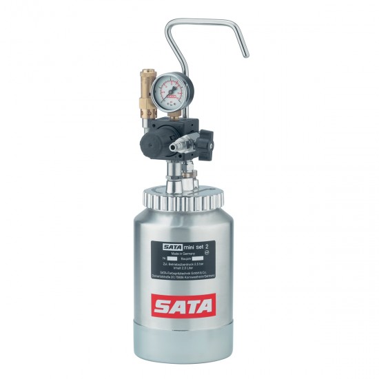 SATA 120840 Mini Set 2 - ΚΑΔΟΣ ΒΑΦΗΣ 2LT ΣΚΕΤΟΣ, ΧΩΡΙΣ ΠΙΣΤΟΛΙ ΚΑΙ ΛΑΣΤΙΧΑ   Πιστόλια Βαφής Αέρος