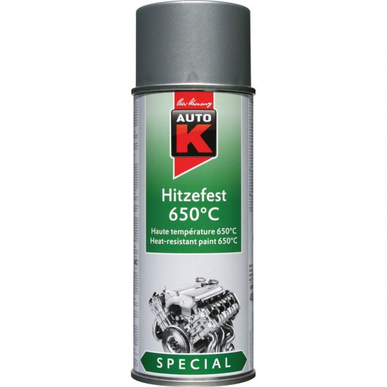 Kwasny Group AutoK 233030 SPRAY ΒΕΡΝΙΚΙ ΥΨΗΛΩΝ ΘΕΡΜΟΚΡΑΣΙΩΝ (650°C), ΑΣΗΜΙ - 400 ML Σπρέι Βαφές