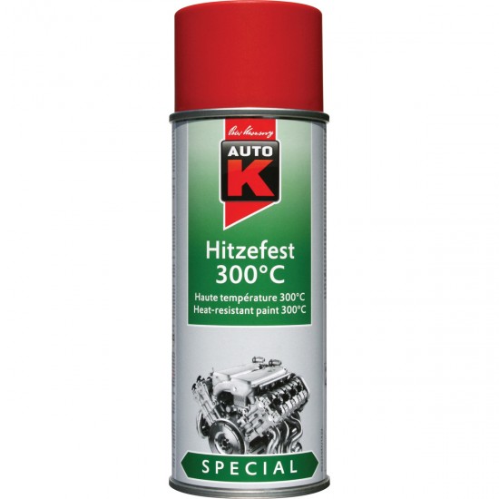 Kwasny Group AutoK 233047 SPRAY ΒΑΦΗΣ ΥΨΗΛΩΝ ΘΕΡΜΟΚΡΑΣΙΩΝ (300°C), KΟΚΚΙΝΟ 400 ML Σπρέι Βαφές