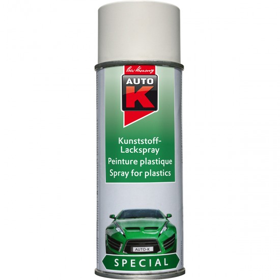 Kwasny Group AutoK 233094 SPRAY ΒΑΦΗΣ ΠΛΑΣΤΙΚΩΝ ΕΠΙΦΑΝΕΙΩΝ , ΑΣΠΡΟ - 400 ML Σπρέι Βαφές