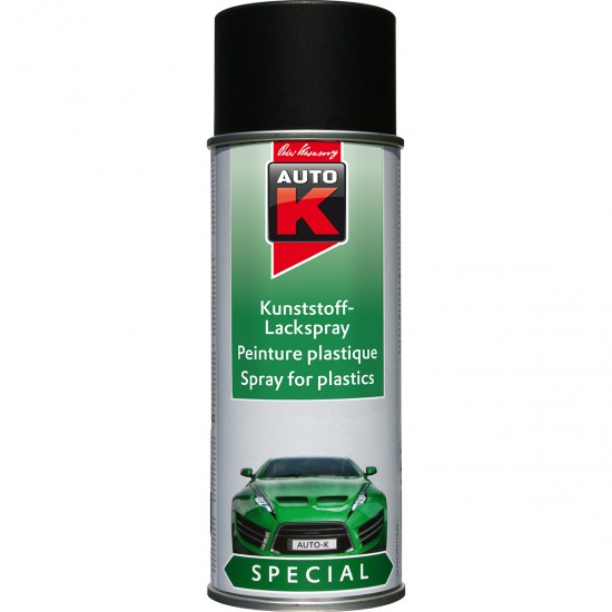 Kwasny Group AutoK 233097 SPRAY ΒΑΦΗΣ ΠΛΑΣΤΙΚΩΝ ΕΠΙΦΑΝΕΙΩΝ , ΜΑΥΡΟ - 400ML  Σπρέι Βαφές