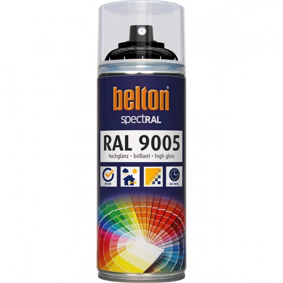 Kwasny Group Belton 324187 SPRAY RAL 9005 , ΜΑΥΡΟ - 400ML  Σπρέι Βαφές