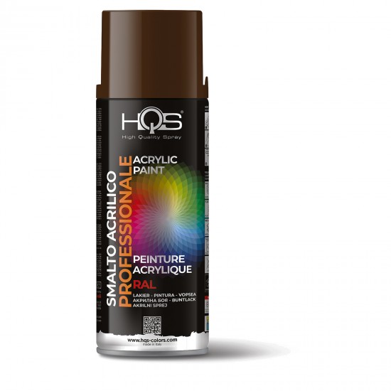 HQS 400HQS8016 SPRAY RAL 8016 , ΚΑΦΕ ΜΑΟΝΙ - 400ML Σπρέι Βαφές