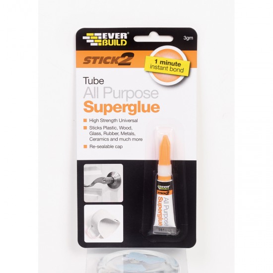 EverBuild 483372 S2 ALL PURP SUPERGLUE TUBE - ΚΥΑΝΟΑΚΡΥΛΙΚΗ ΚΟΛΛΑ ΓΕΝΙΚΗΣ ΧΡΗΣΗΣ Κόλλες