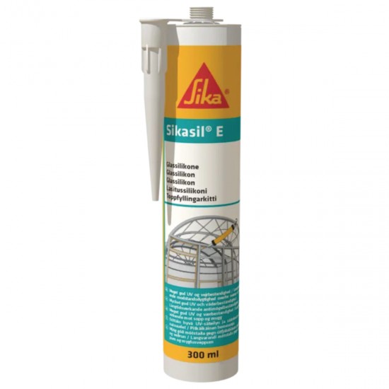 SIKA 706600 SIKASIL E ΣΙΛΙΚΟΝΗ ΑΝΤΙΜΟΥΧΛΙΚΗ ΓΕΝΙΚΗΣ ΧΡΗΣΗΣ,300ML ΛΕΥΚΟ 