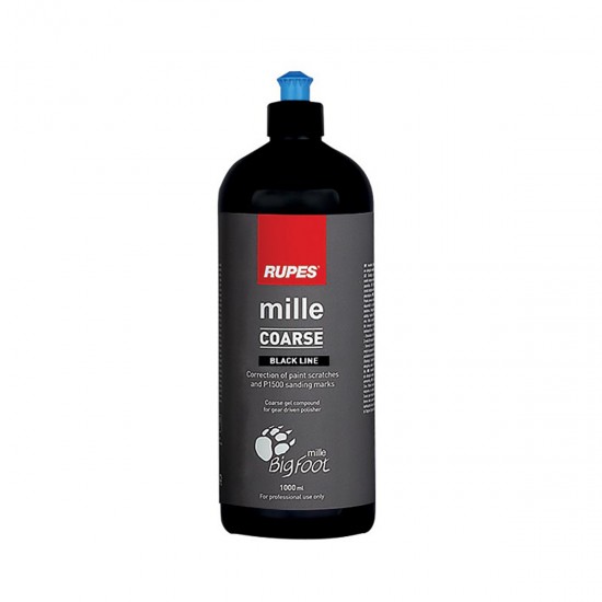 RUPES 9.BGCOARSEBL ΑΛΟΙΦΗ MILLE COARSE (ΔΟΧΕΙΟ1000ML), BLACK Αλοιφές Γυαλίσματος  