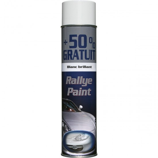 Kwasny Group Rallye 940681 SPRAY ΒΑΦΗΣ , ΛΕΥΚΟ ΓΥΑΛΙΣΤΕΡΟ - 600ML  Σπρέι Βαφές