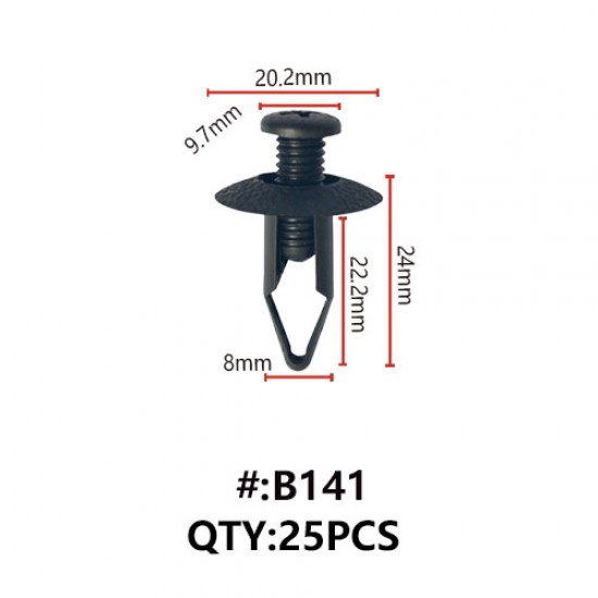 Maestro B141 ΚΛΙΠΣ ΠΛΑΣΤΙΚΑ ΚΟΥΜΠΩΜΑΤΑ ΓΙΑ ΑΜΑΞΩΜΑ (RETAINERS) 