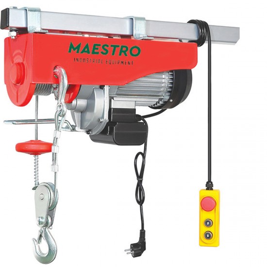 Maestro DHS-300/600G DHS-300/600G ΗΛΕΚΤΡΙΚΟ ΓΕΡΑΝΑΚΙ ΑΝΥΨΩΣΗΣ 300KG / 600KG (ΜΟΝΟ / ΔΙΠΛΟ ΣΥΡΜΑ), 1050W Ανύψωση - Μεταφορά