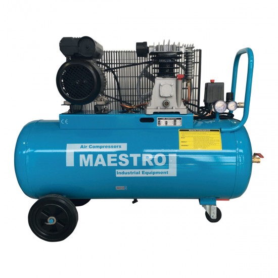 Maestro MAC-150BD ΜΕ ΙΜΑΝΤΑ 1/Φ - 150 LT - 3HP - 2.2KW - 10BAR Αεροσυμπιεστές