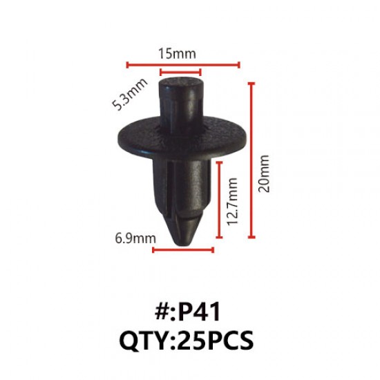 Maestro P41 ΚΛΙΠΣ ΠΛΑΣΤΙΚΑ ΚΟΥΜΠΩΜΑΤΑ ΓΙΑ ΑΜΑΞΩΜΑ (RIVETS) 