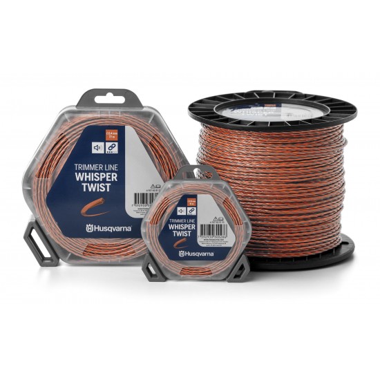 Μεσινέζα Husqvarna Whisper Twist 2,7 mm / 210 m Πορτοκαλί / Μαύρη Μεσινέζες 