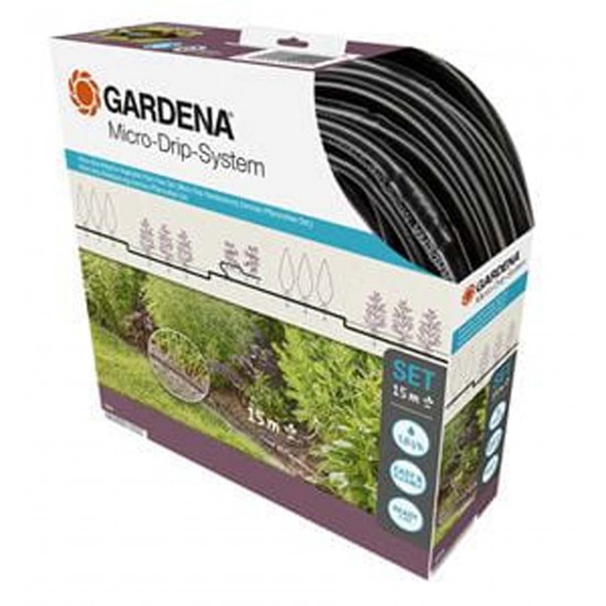 13010-29 Σταλακτοφόρο Λάστιχο Πλήρες Σετ Gardena Micro-drip 15m 