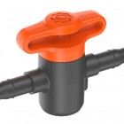 13217-20 Σύνδεσμος Gardena Micro-Drip 4,6mm με Βάνα Εξαρτήματα Σωλήνων