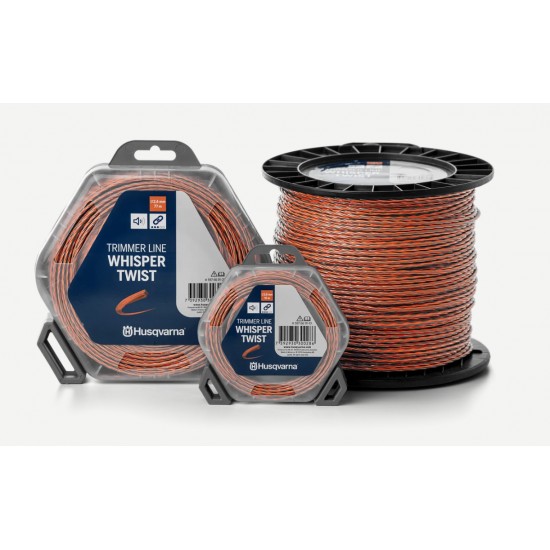 Μεσινέζα Husqvarna Whisper Twist 2,7 mm / 210 m Πορτοκαλί / Μαύρη Μεσινέζες 