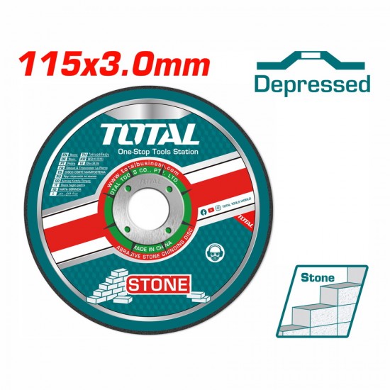 TOTAL ΔΙΣΚΟΣ ΚΟΠΗΣ ΔΟΜΙΚΩΝ ΥΛΙΚΩΝ - ΠΕΤΡΑΣ 115 Χ 3mm (TAC2221151) 