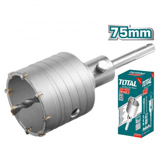 TOTAL ΔΙΑΜΑΝΤΟΚΟΡΩΝΑ ΜΠΕΤΟΥ SDS - PLUS 75mm (TAC430751) Διαμαντοκορώνες 