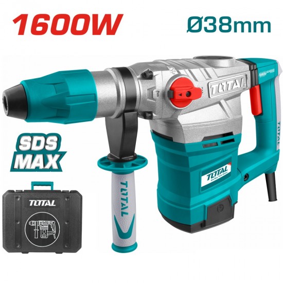 TOTAL ΠΙΣΤΟΛΕΤΟ ΠΕΡΙΣΤΡ. - ΣΚΑΠΤΙΚΟ SDS-MAX 1600W (TH116386) Διάτρηση - Σκάψιμο