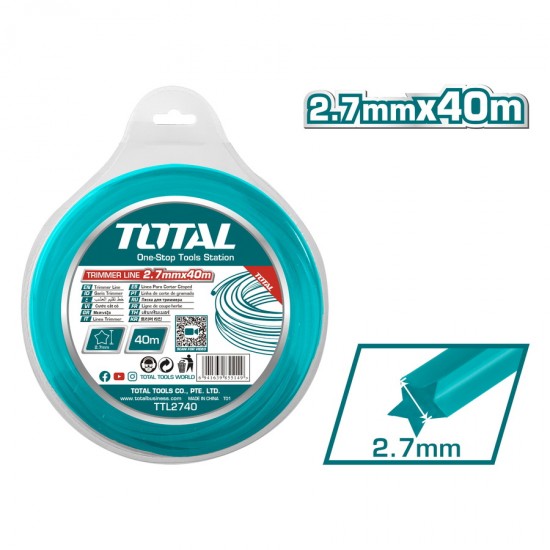 TOTAL ΜΕΣΙΝΕΖΑ STAR DUAL POWER 2.7mm - 40m (TTL2740) 