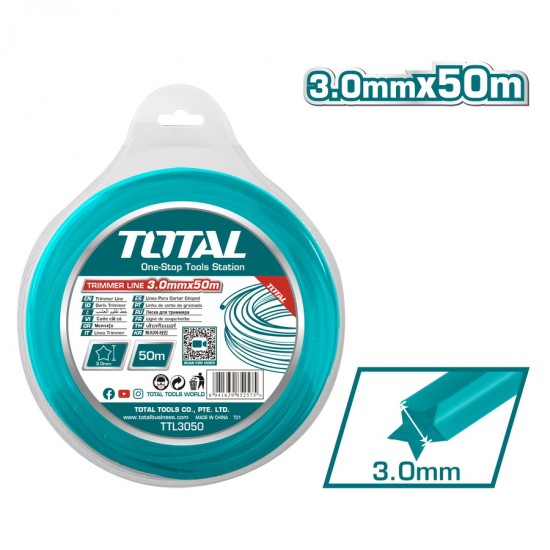 TOTAL ΜΕΣΙΝΕΖΑ STAR DUAL POWER 3mm - 50m (TTL3050) 