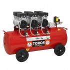 TOROS: ΑΕΡΟΣΥΜΠΙΕΣΤΗΣ ΧΑΜΗΛΟΥ ΘΟΡΥΒΟΥ OILFREE 100LT, 3HP Αεροσυμπιεστές