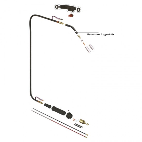 ΜΟΝΩΤΙΚΟ ΔΑΚΤΥΛΙΔΙ ΗΛΕΚ/ΣΕΩΣ MIG 220V  Γεωργικά & Βιομηχανικά Εργαλεία