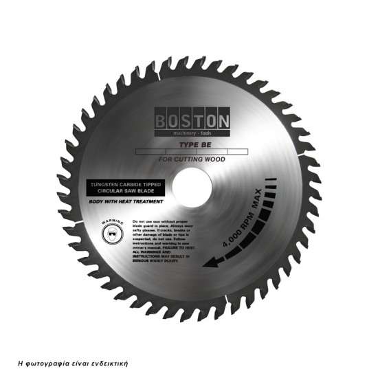 BOSTON: BE-16040 ΔΙΣΚΟΣ ΚΟΠΗΣ ΞΥΛΟΥ Φ160/20 Ζ40  Γεωργικά & Βιομηχανικά Εργαλεία