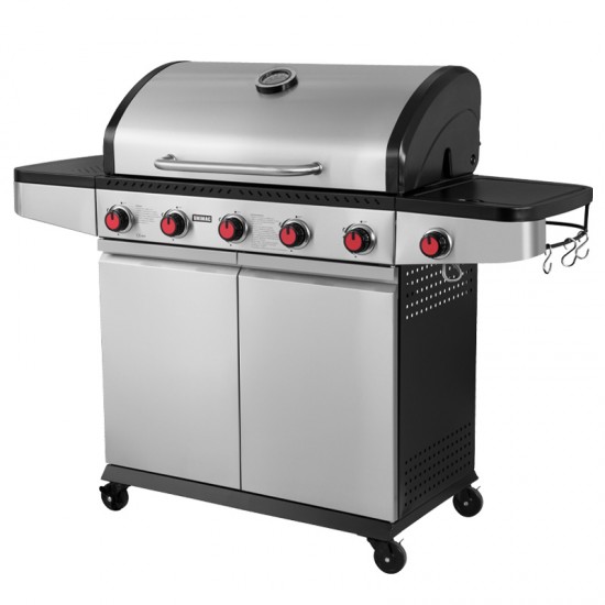 UNIMAC: ΨΗΣΤΑΡΙΑ ΥΓΡΑΕΡΙΟΥ INOX BBQ PREMIUM LINE - 5 ΕΣΤΙΕΣ ΚΑΙ 1 ΠΛΑΙΝΟ ΜΑΤΙ ΨΗΣΤΑΡΙΕΣ (BBQ) 