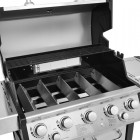 UNIMAC: ΨΗΣΤΑΡΙΑ ΥΓΡΑΕΡΙΟΥ INOX BBQ PREMIUM LINE - 5 ΕΣΤΙΕΣ , 1 ΠΛΑΙΝΟ ΜΑΤΙ KAI 1 ΚΑΥΣΤΗΡΑ INFRARED ΨΗΣΤΑΡΙΕΣ (BBQ) 