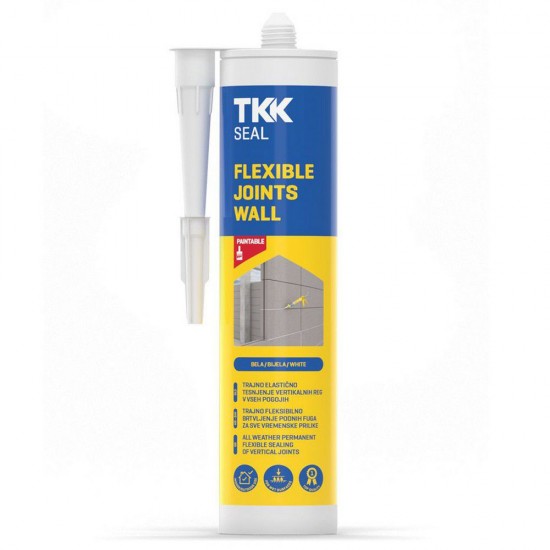  Σιλικόνη σφραγιστική υβριδική φύσιγγα TKK FLEX SEALANDBOND MS-40 λευκή 290ml 165937 