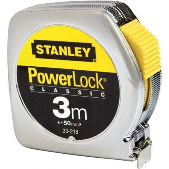 Μέτρο POWERLOCK με μεταλλικό κέλυφος και λάμα 13mm - 3m blister 0-33-218 