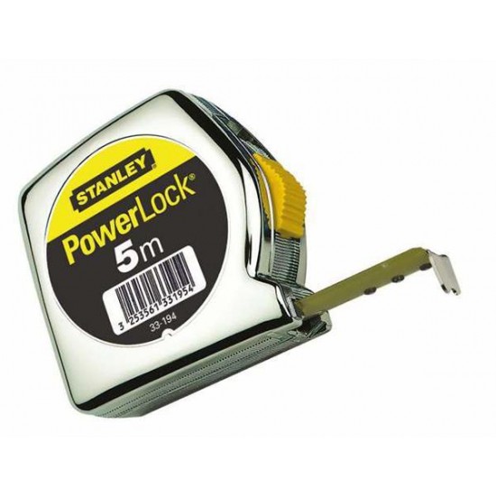 Μέτρο POWERLOCK με κέλυφος ABS και λάμα 19mm - 5m blister 0-33-194 